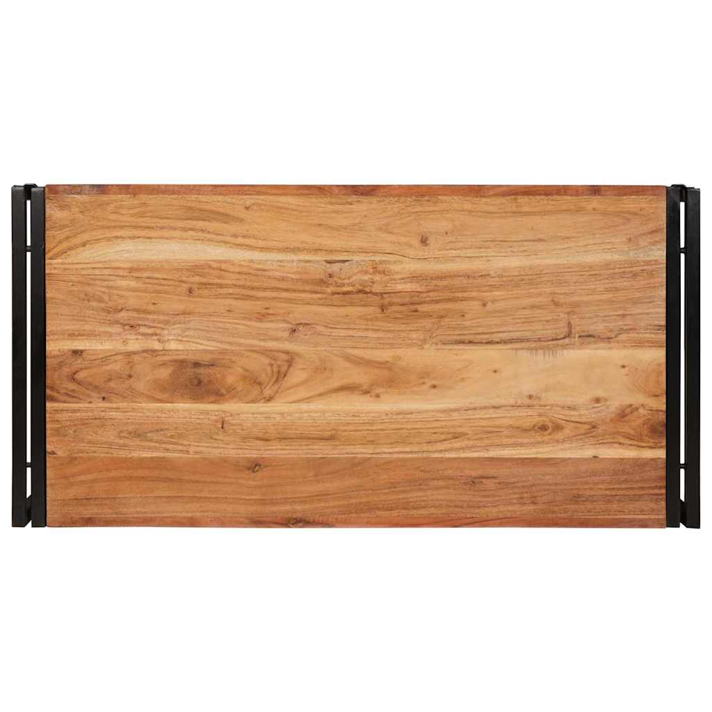 Badeværelseshylde 100 x 50 x 23 cm Massivt mangotræ og jern