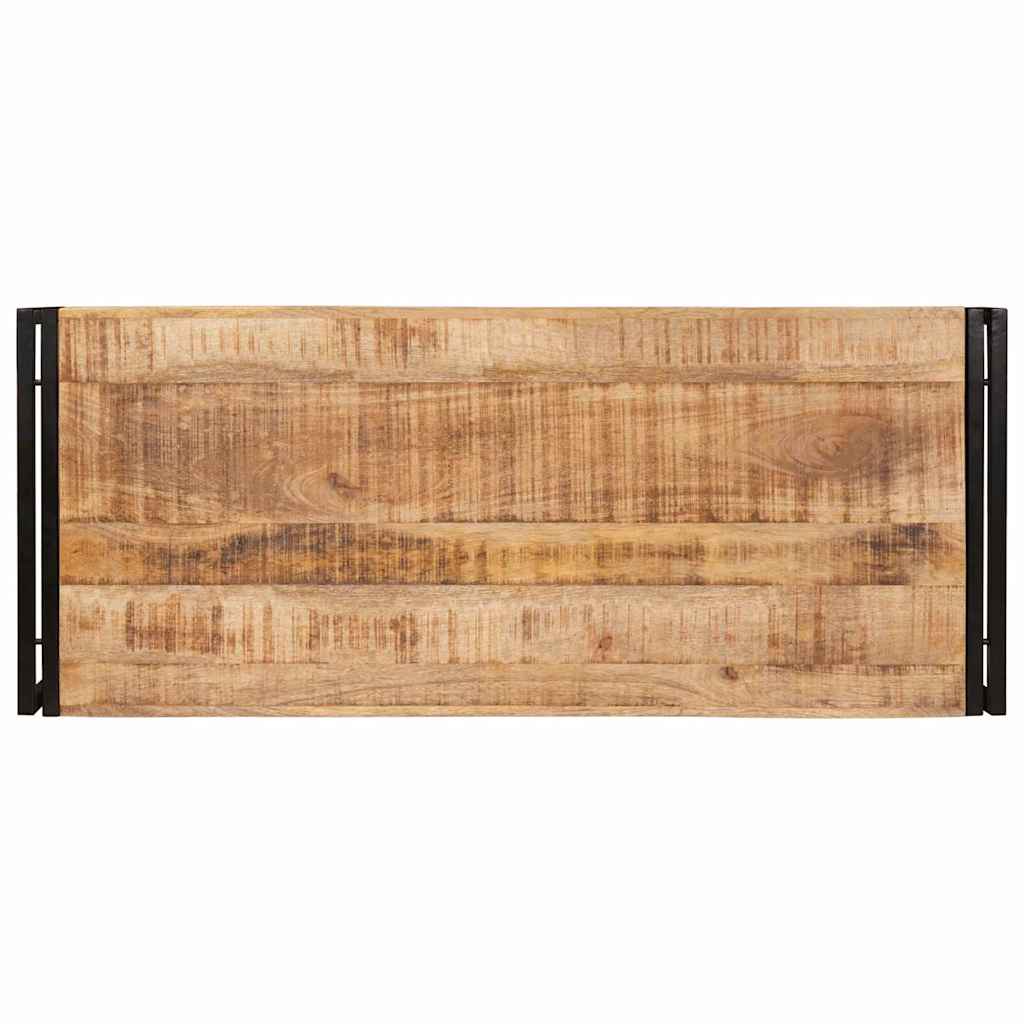 Badeværelseshylde 120 x 50 x 23 cm Massivt mangotræ og jern