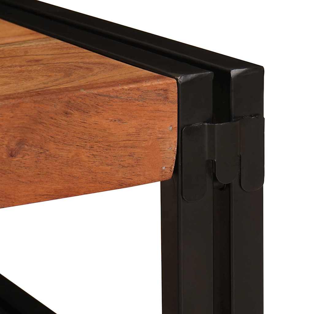 Badeværelseshylde 120 x 50 x 23 cm Massivt mangotræ og jern