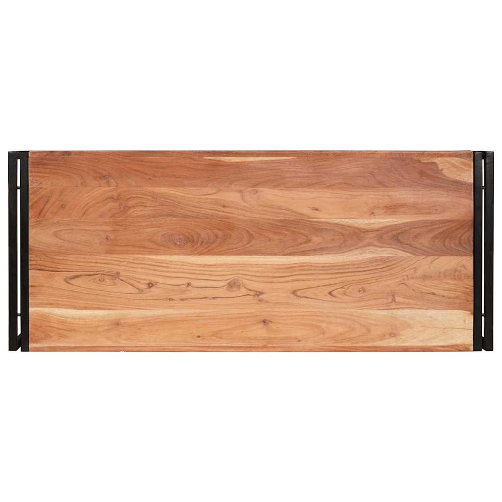 Badeværelseshylde 120 x 50 x 23 cm Massivt mangotræ og jern