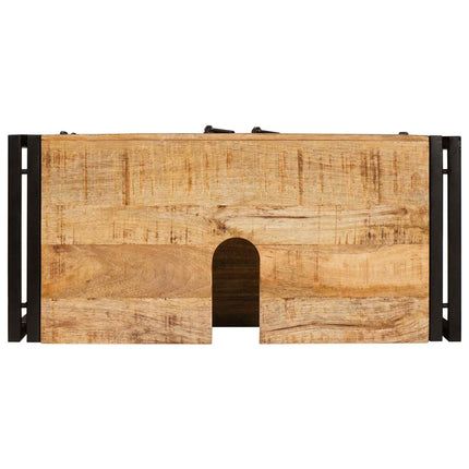 Vaskeskab med hylde Brun 71 x 33 x 58 cm Massivt mangotræ