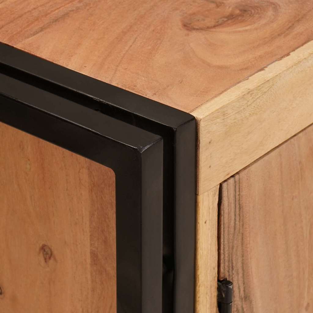 Badeværelsesvaskeskab 71 x 33 x 58 cm Massivt akacietræ og jern