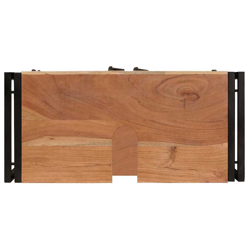 Badeværelsesvaskeskab 71 x 33 x 58 cm Massivt akacietræ og jern