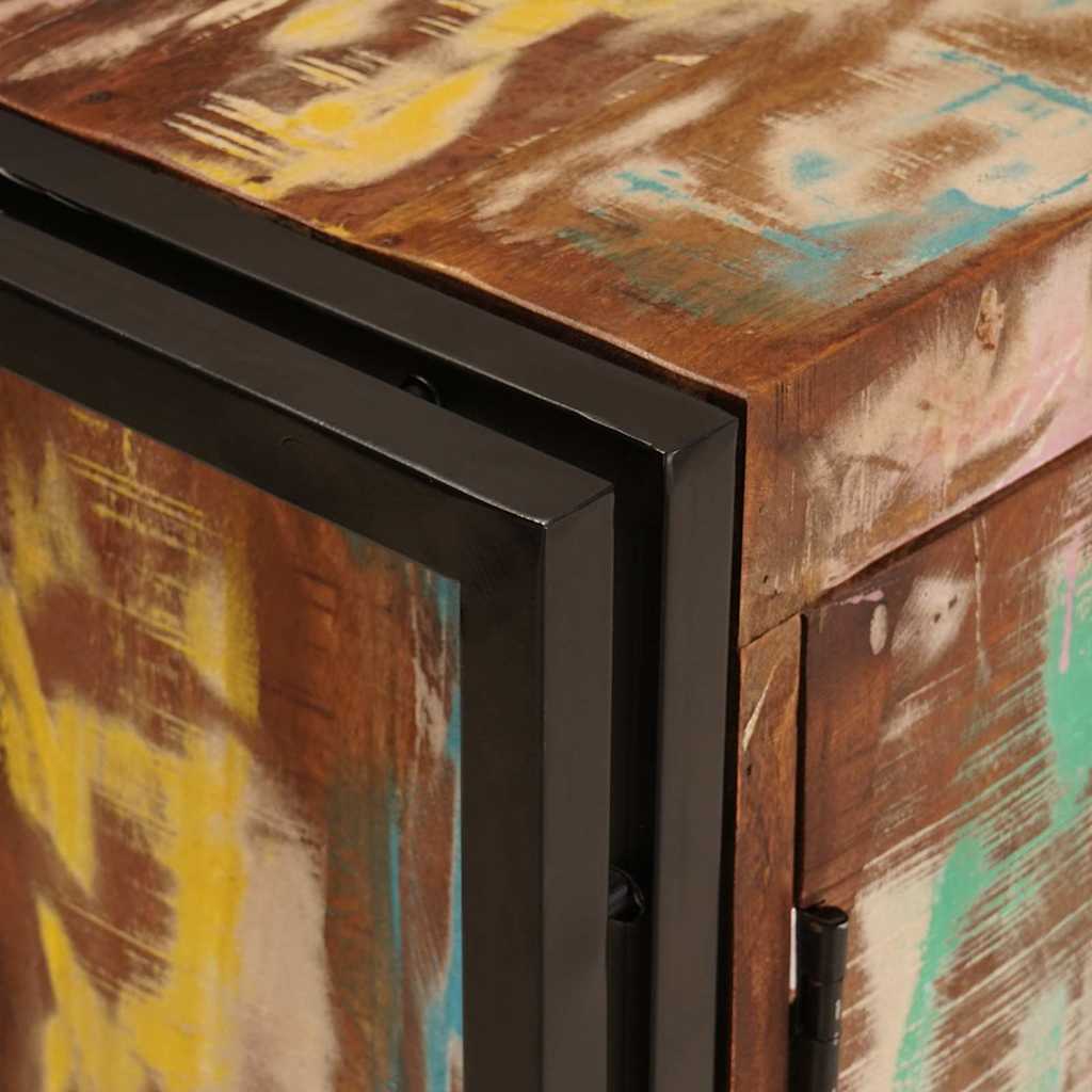 Badeværelsesvaskeskab 71 x 33 x 58 cm Solid genbrugstræ og jern