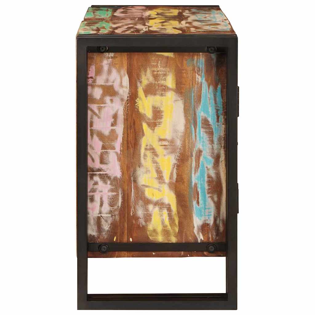 Badeværelsesvaskeskab 71 x 33 x 58 cm Solid genbrugstræ og jern