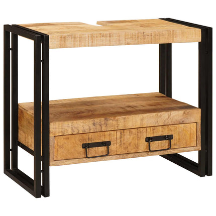 Make-upbord skab Brun 71 x 33 x 58 cm Massivt mangotræ