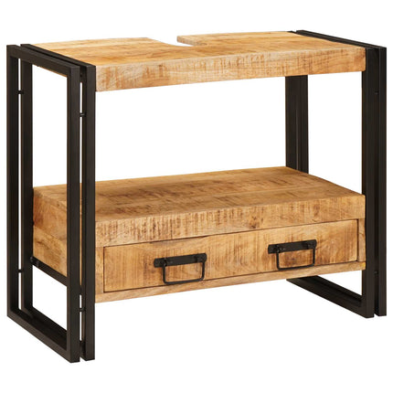 Make-upbord skab Brun 71 x 33 x 58 cm Massivt mangotræ