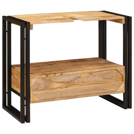 Make-upbord skab Brun 71 x 33 x 58 cm Massivt mangotræ