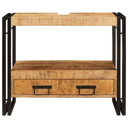 Make-upbord skab Brun 71 x 33 x 58 cm Massivt mangotræ