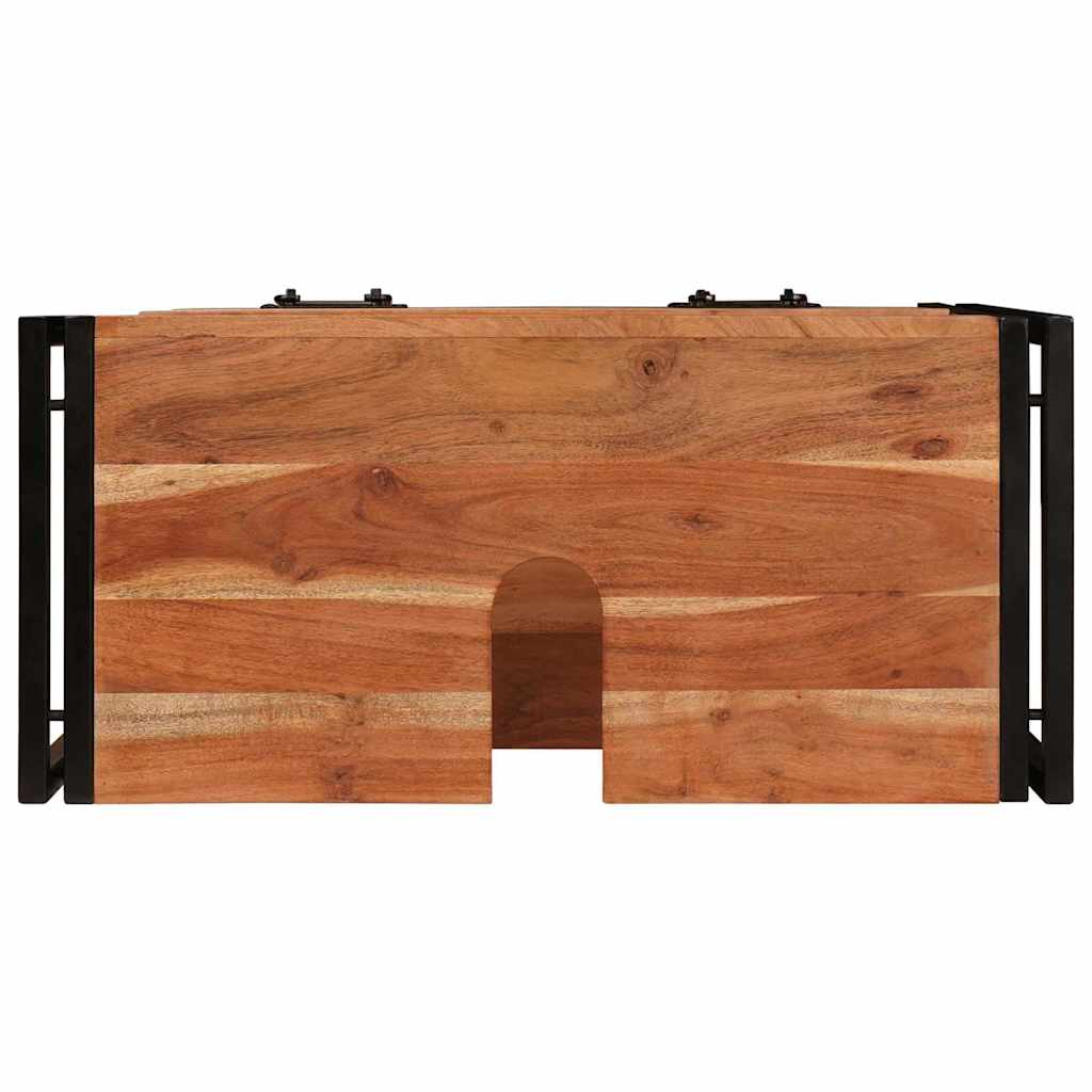 Badeværelsesvaskeskab 71 x 33 x 58 cm Massivt akacietræ og jern