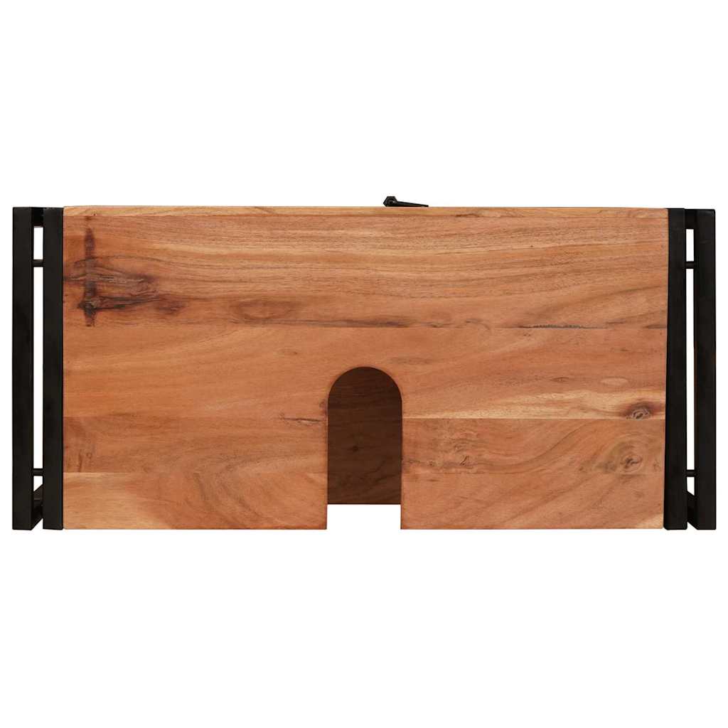 Badeværelsesvaskeskab 71 x 33 x 58 cm Massivt akacietræ og jern