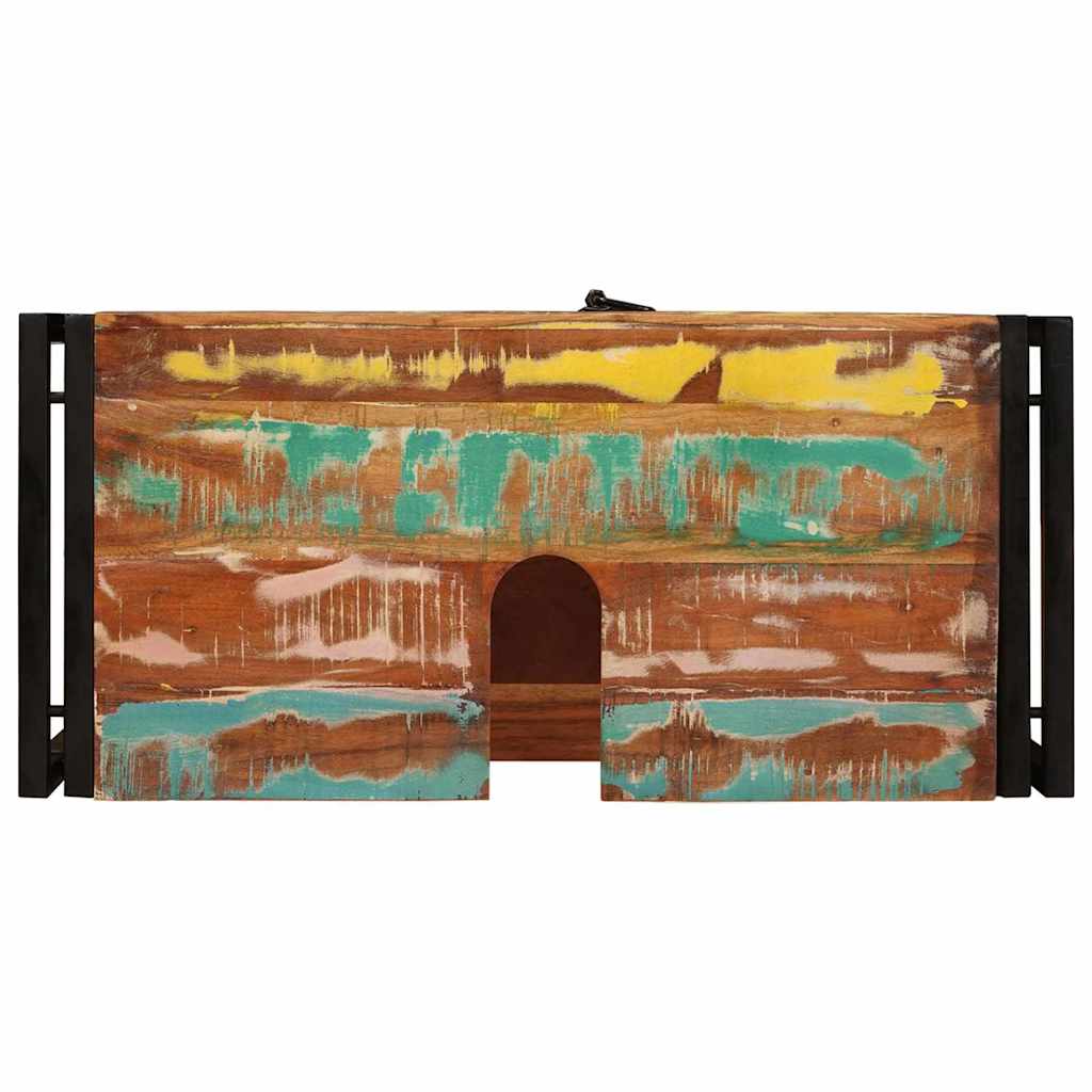 Vaskeskab med dør Flerfarvet 71 x 33 x 58 cm Solid genbrugs træ