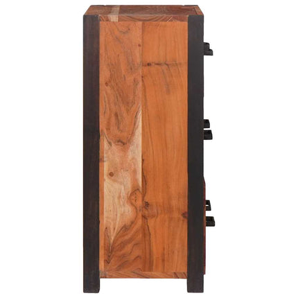 Sideboard 3 stk. Brun 110 x 30 x 75 cm Massivt Akacietræ