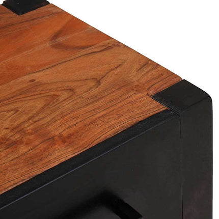 Sideboard 2 stk. Brun 110 x 30 x 75 cm Massivt Akacietræ