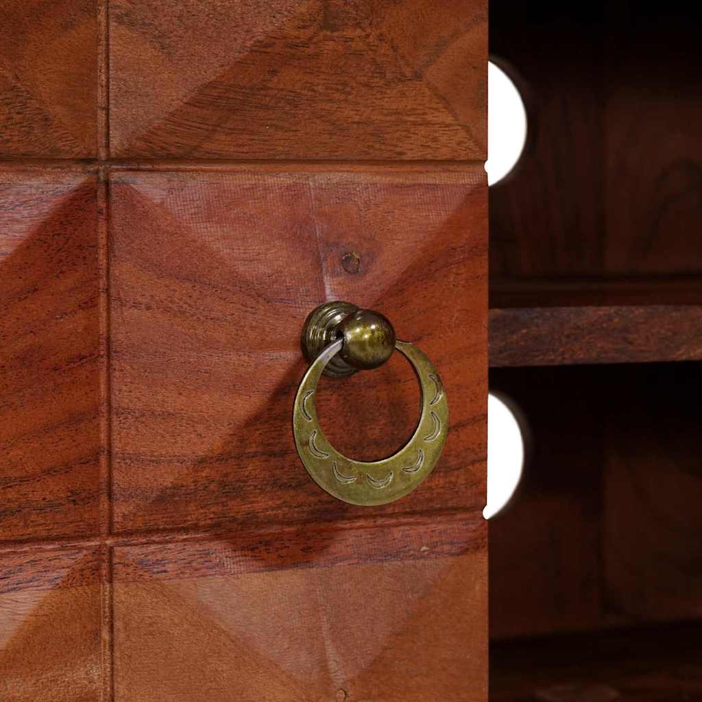 Medieopbevaringsskabe & -reoler med hylde Brun 112 x 30 x 48 cm