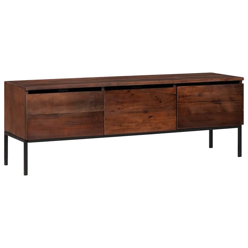Medieopbevaringsskabe & -reoler honningfarvet 110 x 30 x 36 cm