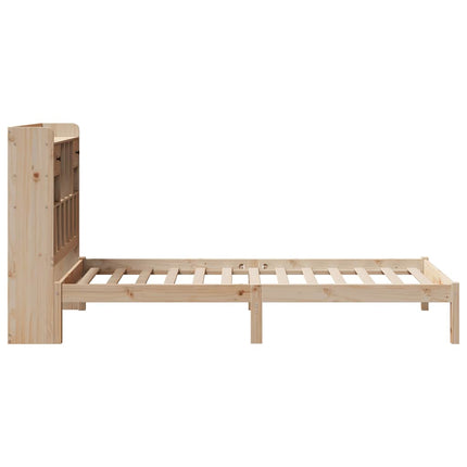seng med reol uden madras 90x190 cm massivt fyrretræ