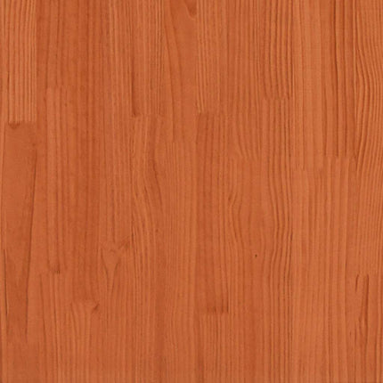 seng med reol uden madras 160x200cm massivt fyrretræ gyldenbrun