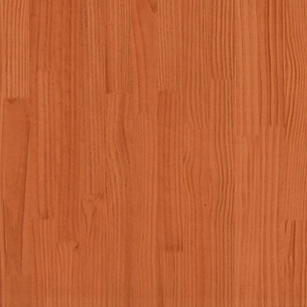 seng med reol uden madras 135x190cm massivt fyrretræ gyldenbrun