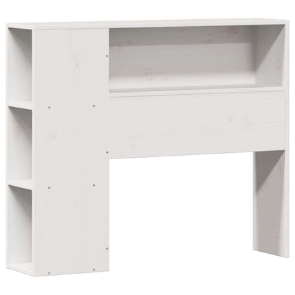 seng med reol uden madras 75x190 cm massivt fyrretræ hvid
