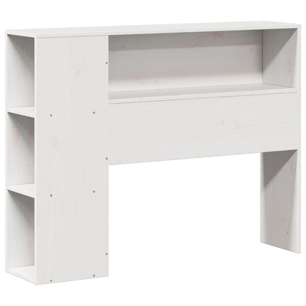 seng med reol uden madras 75x190 cm massivt fyrretræ hvid