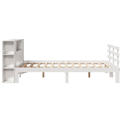 reolseng uden madras hvid 160x200 cm massivt træ fyrretræ