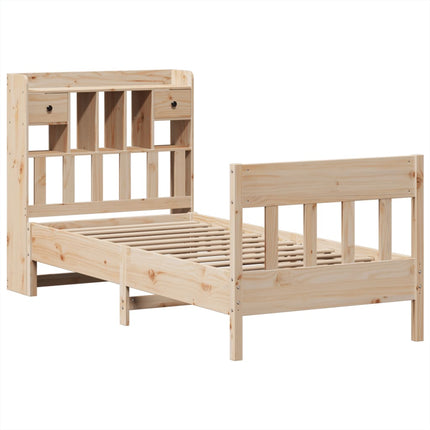 sengeramme uden madras 90x200 cm massivt fyrretræ