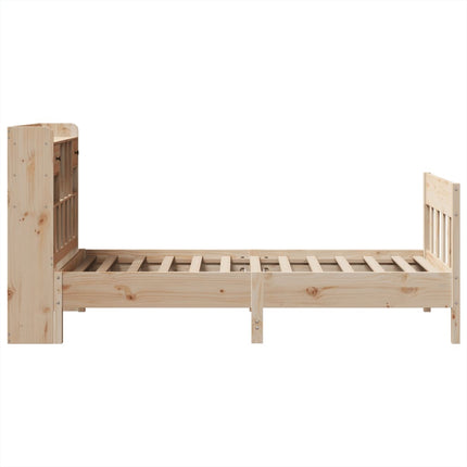 sengeramme uden madras 90x200 cm massivt fyrretræ