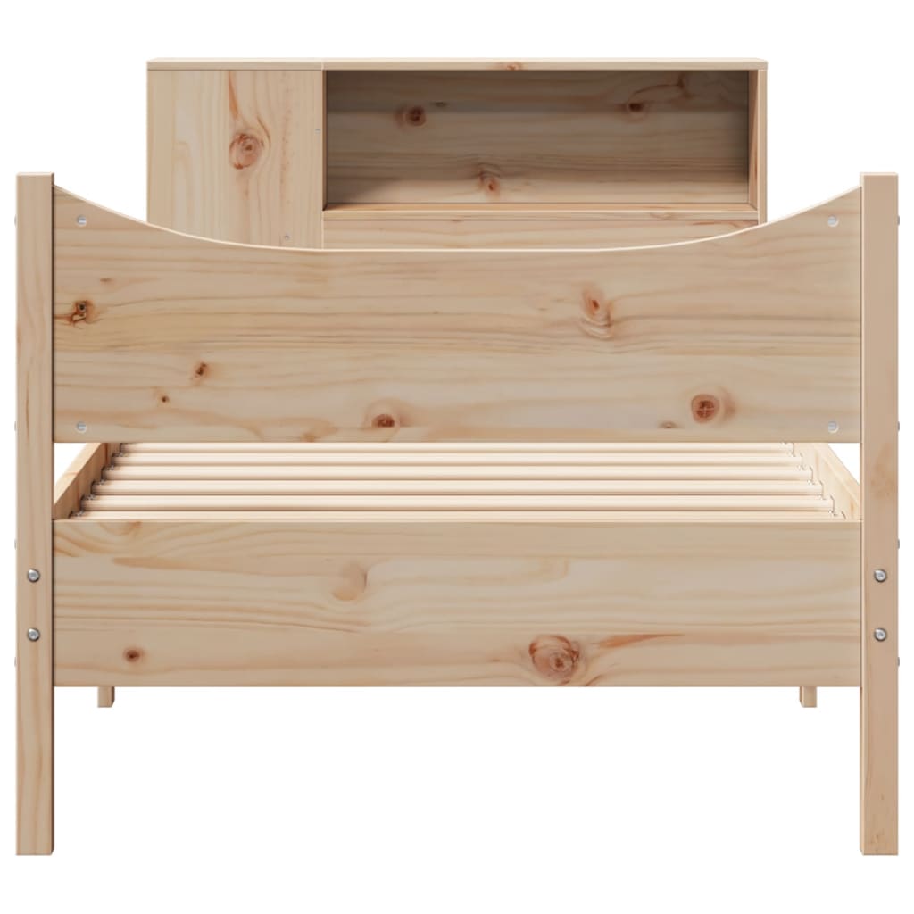 sengeramme uden madras 90x200 cm massivt fyrretræ