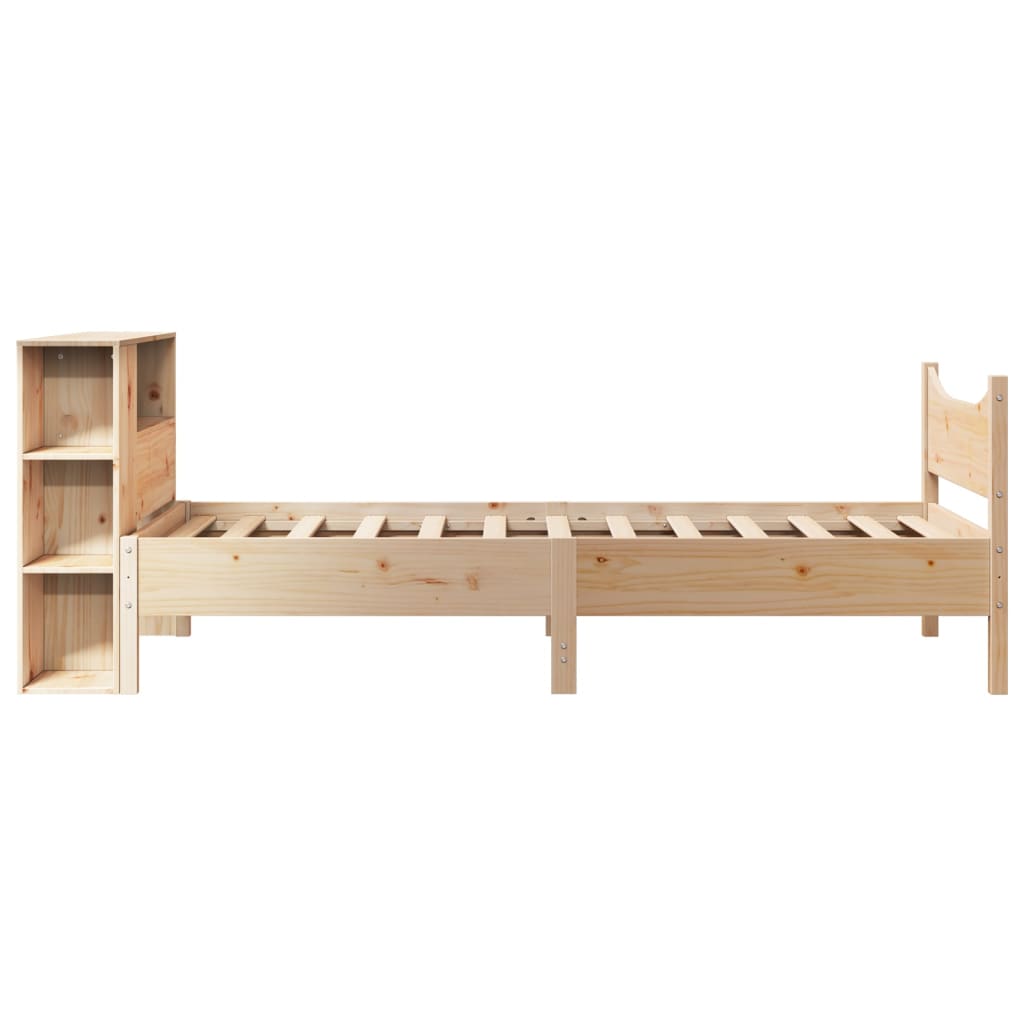 sengeramme uden madras 90x200 cm massivt fyrretræ