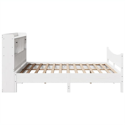 sengeramme uden madras 180x200 cm massivt fyrretræ hvid