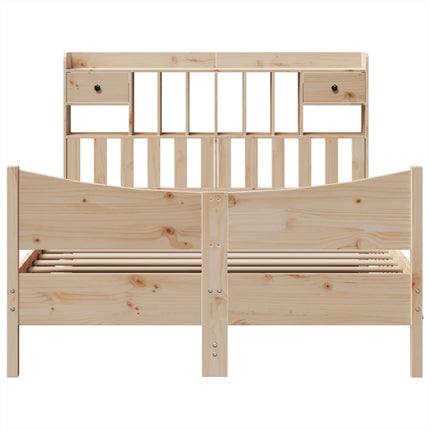 sengeramme uden madras 140x190 cm massivt fyrretræ