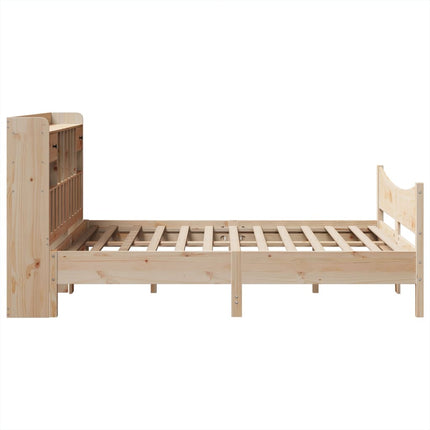 sengeramme uden madras 140x190 cm massivt fyrretræ