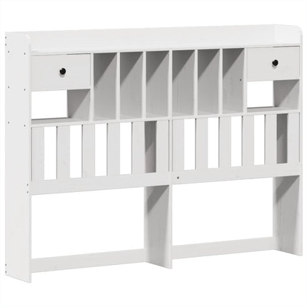 sengeramme uden madras 140x190 cm massivt fyrretræ hvid