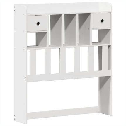 sengeramme uden madras 75x190 cm massivt fyrretræ hvid