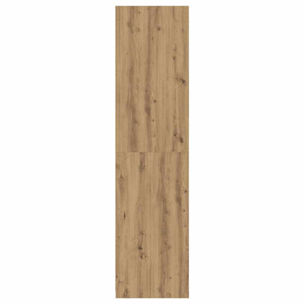 klædeskab 100x50x200 cm konstrueret træ egetræslook