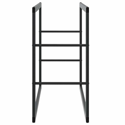 brændestativ 55x30x61 cm stål sort