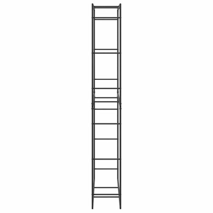 brændestativ 100x30x209 cm stål sort