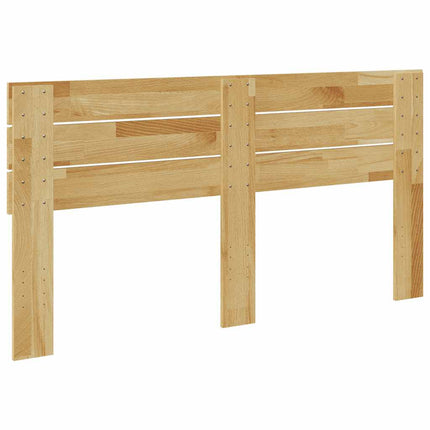 sengegavl 135 cm massivt træ egetræ