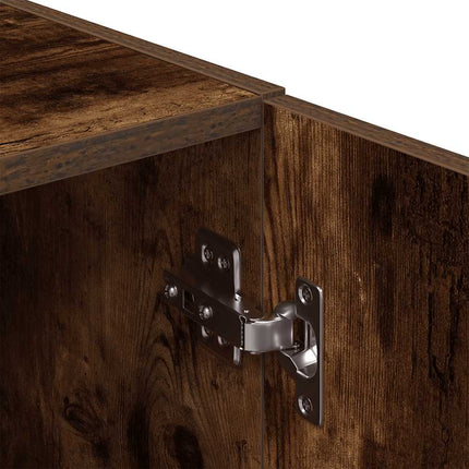 køkkenskabssæt 3 dele konstrueret træ røget egetræsfarve