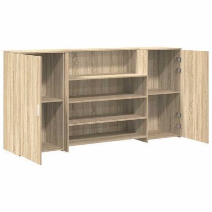 receptionsskranke 200x50x103,5 cm konstrueret træ sonoma-eg