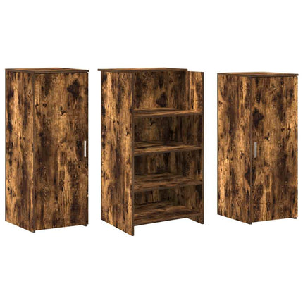 receptionsskranke 135x50x103,5 cm røget egetræsfarve