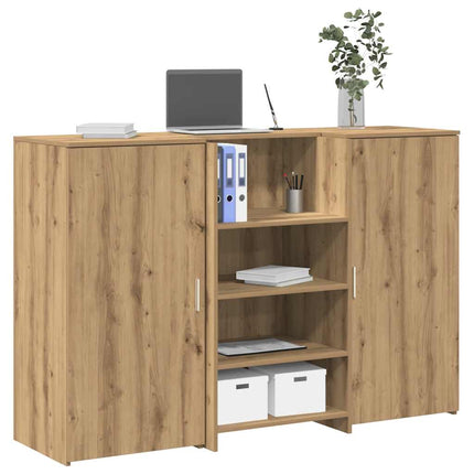 receptionsskranke 155x50x103,5 cm konstrueret træ kunsteg