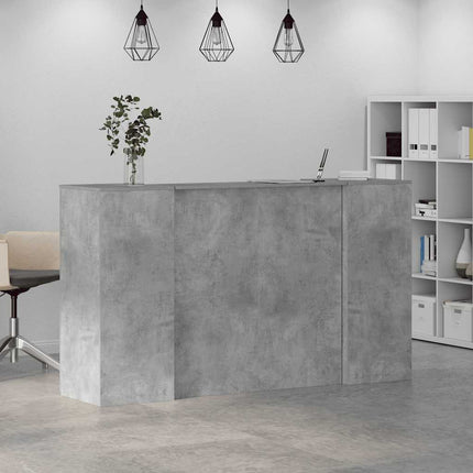 receptionsskranke 180x50x103,5 cm konstrueret træ beton grå