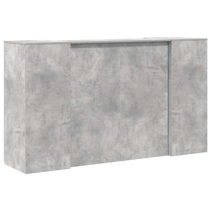 receptionsskranke 180x50x103,5 cm konstrueret træ beton grå