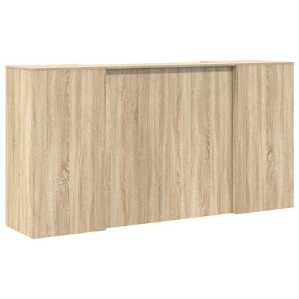receptionsskranke 200x50x103,5 cm konstrueret træ sonoma-eg