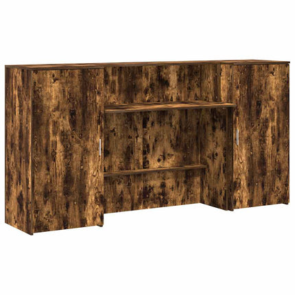 receptionsskranke 200x50x103,5 cm røget egetræsfarve