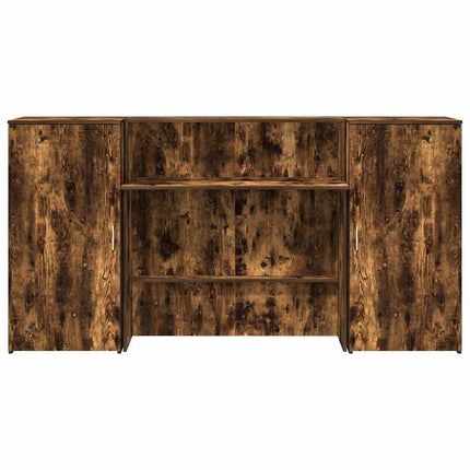 receptionsskranke 200x50x103,5 cm røget egetræsfarve