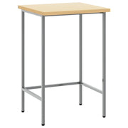Hjørnebord Grå 55 x 55 x 85 cm Stål og ingeniørt træ