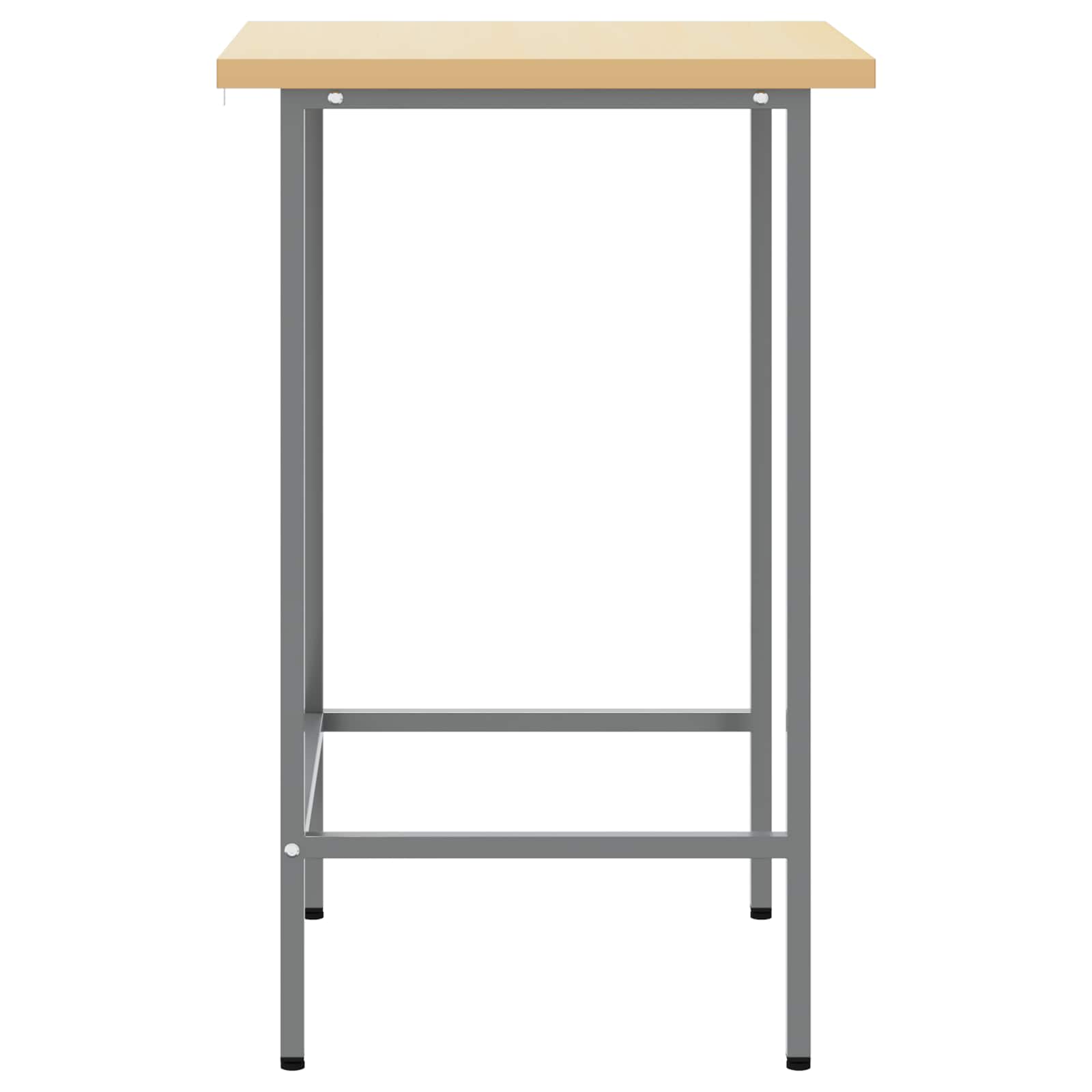 Hjørnebord Grå 55 x 55 x 85 cm Stål og ingeniørt træ